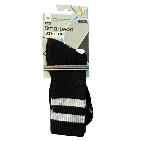Smartwool Unisex Athletic Sport Crew Socks - Large - Picture 1 of 2